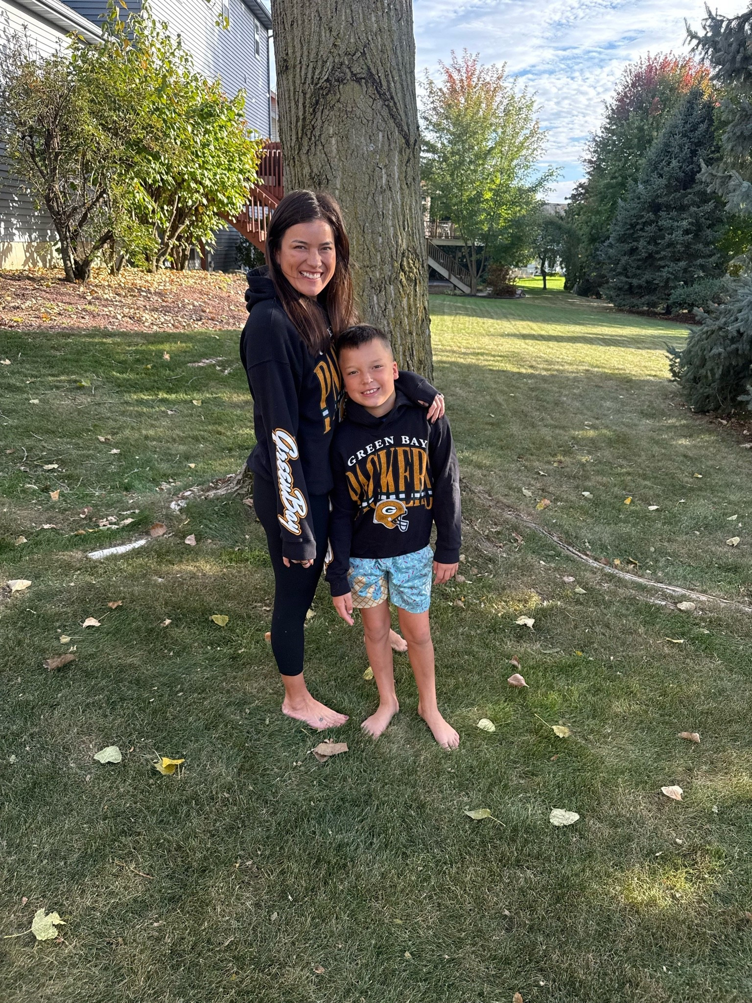 Sports team hoodies! I size down. Packers and other NFL team zip ups.

#LTKmomlife #LTKootd