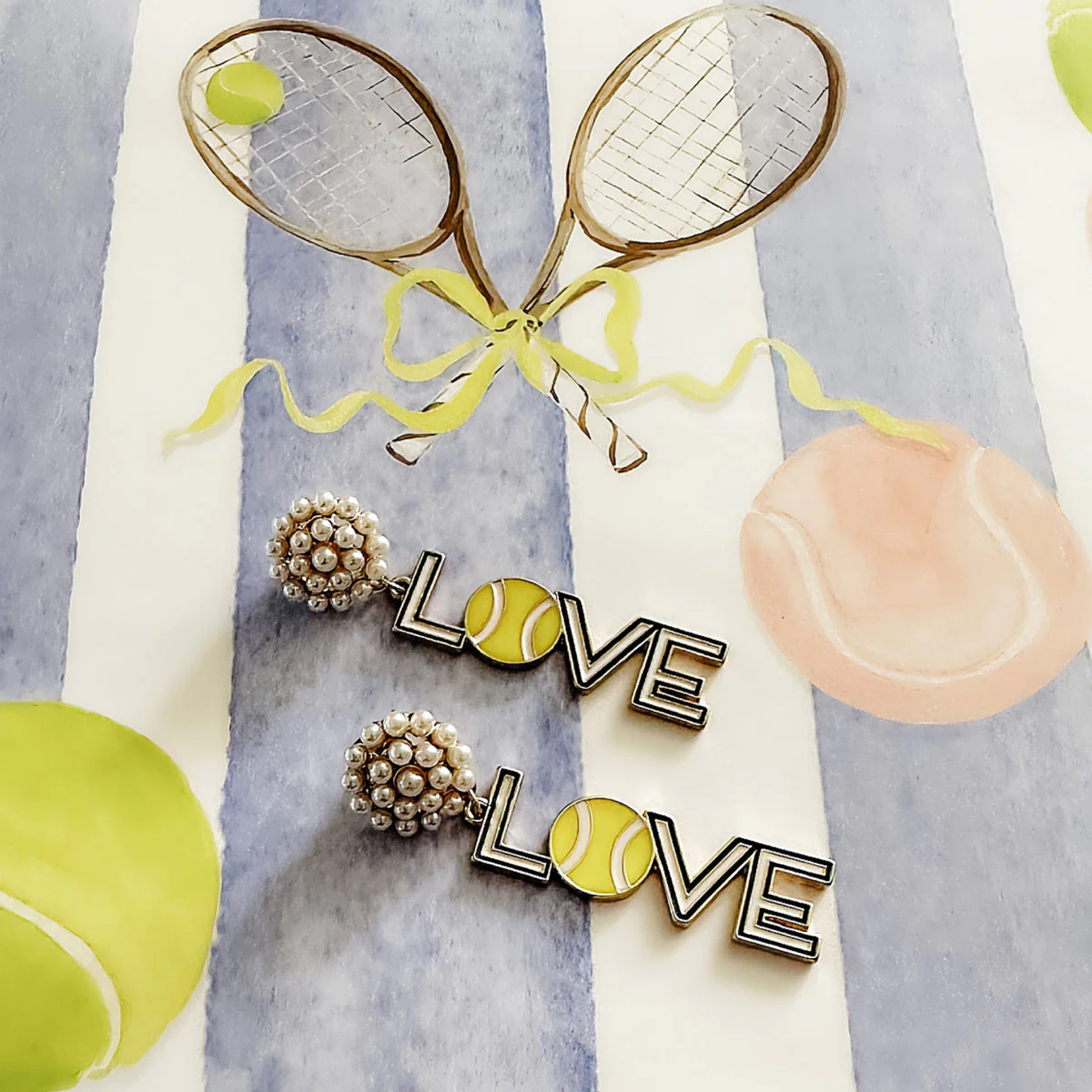 Love Set Match Canvas Style Country Club Collection!🎾 From the love pearl cluster tennis earrings to the racket bangles, and cute Bali bracelets with tennis beads. Ready to win on the court in this cute jewelry collection. 

#LTKfit #LTKFind #LTKstyletip