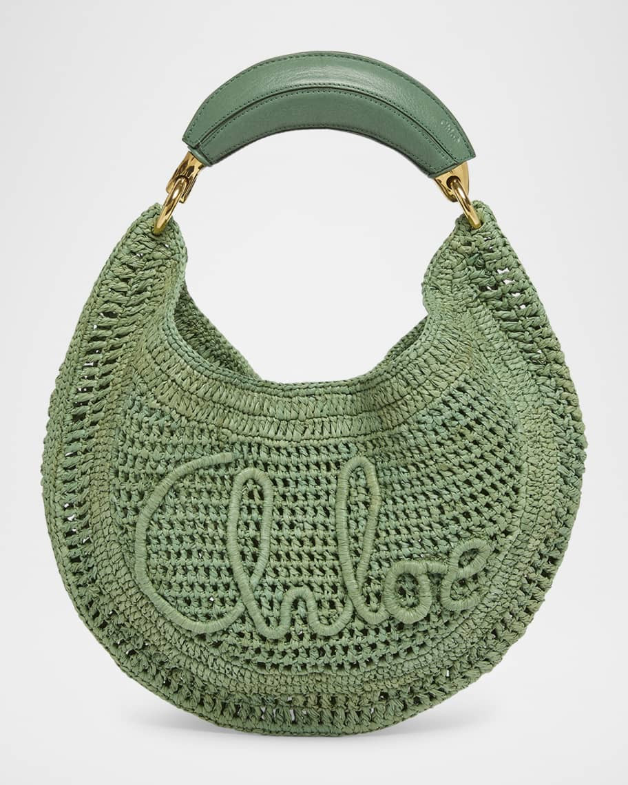 Summer Banana Top-Handle Bag in Crochet Fabric | Neiman Marcus
