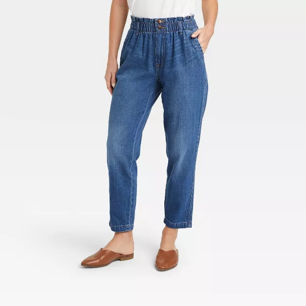 Women's High-Rise Paperbag Tapered Jeans - Universal Thread™ | Target