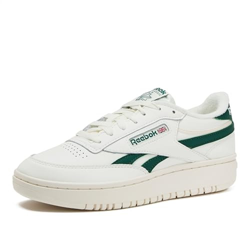 Reebok Club C Double Revenge Platform Tennis Shoes for Women, Chalk/Chalk/Dark Green10.5 | Amazon (US)