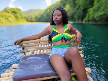 Throwback to summer vacation in Jamaica 🇯🇲 a few years ago

👙#BathingSuite @amazonfashion 
💆🏽‍♀️#CustomWig my @classifybeauty brand
🩳 Shorts @amazonfashion 
💎Necklace : @amazonfashion 
💎 Earrings : gifted 


#LTKTravel #LTKSwim #LTKStyleTip