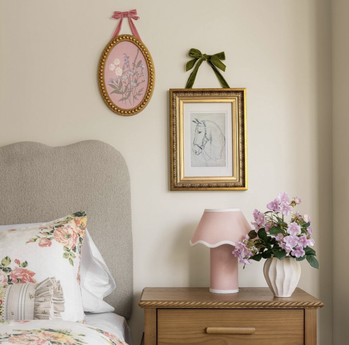 Classic meets romantic ✨ Soft florals, vintage-inspired frames, and warm wood tones create the sweetest bedside moment.

#LTKKids #LTKHome