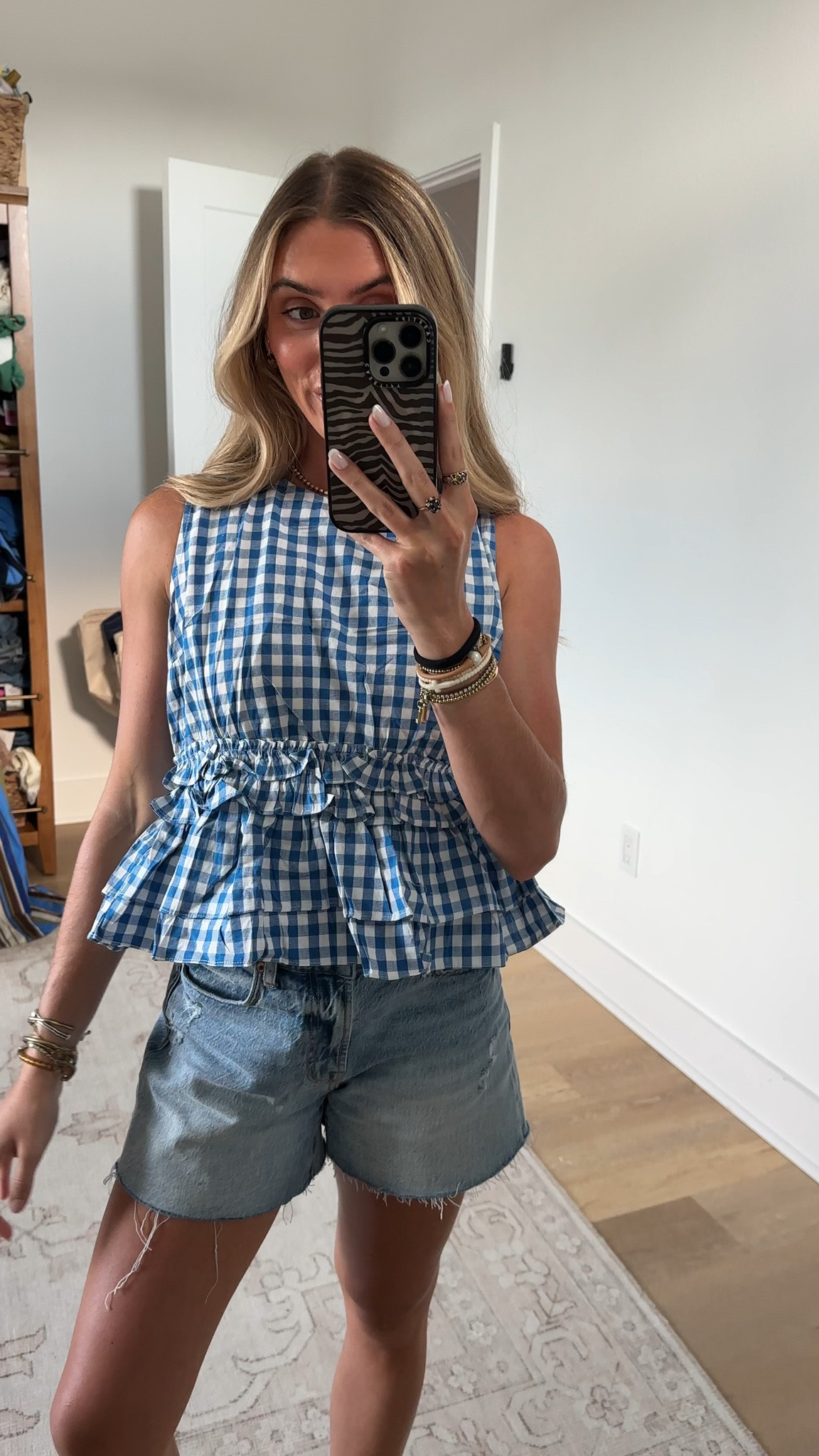 Amazon size small Womens Summer Gingham Sleeveless Tank Tie Back Tiered Ruffle Top | Cropped Plaid Babydoll Peplum Vest, Checkered Double Ruffle Hem Tee, Crew Round Neck Elastic Frill Waist Shirt, Casual Daily

#LTKootd #LTKSeasonal #LTKSaleAlert