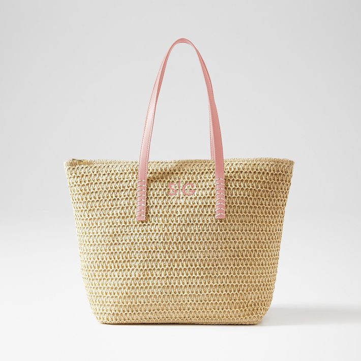 Stinson Straw Zip-Top Tote | Mark and Graham