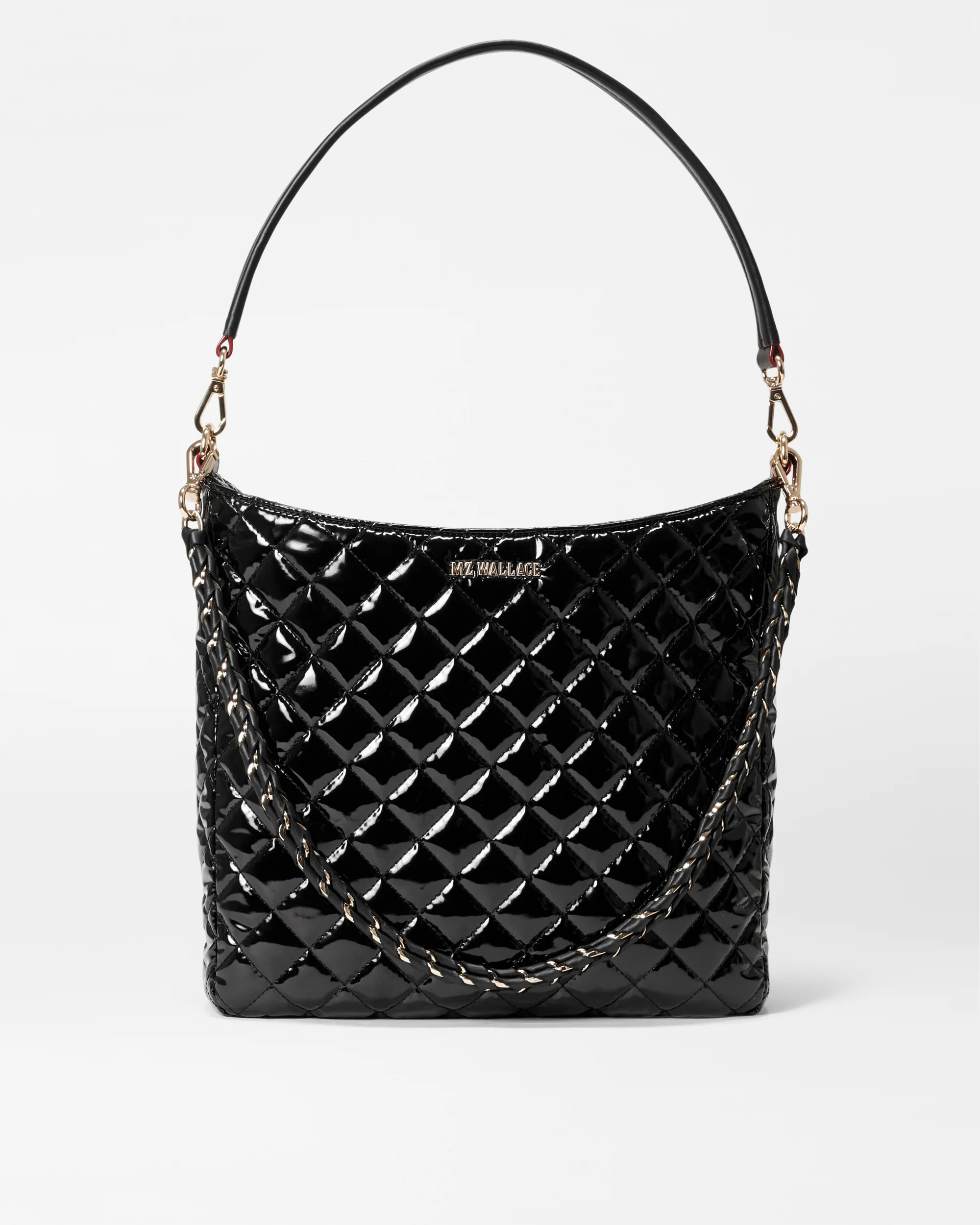 Black Lacquer Crosby Hobo | MZ Wallace