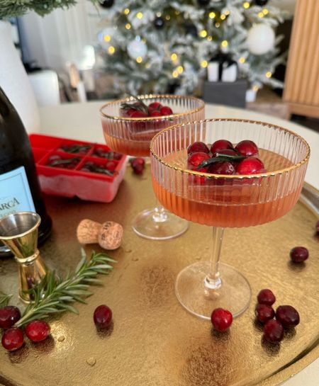 Must have glasses and ice mold for your holiday mimosas! 

#LTKhome #LTKHoliday #LTKparties