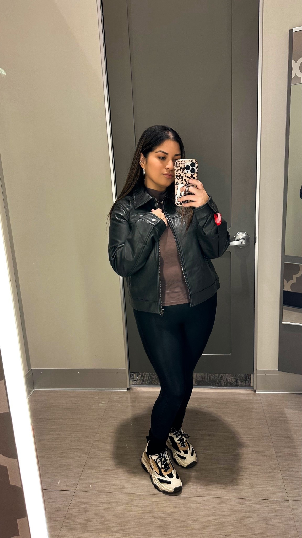 Love this faux leather jacket but I'd definitely size up if you want it to zip up. Wearing my true size medium and it's fine when it's open but should get a large if I want it to comfortably zip close. 

#LTKSeasonal #LTKgrwm #LTKmomlife

#LTKootd #LTKGiftGuide #LTKHoliday