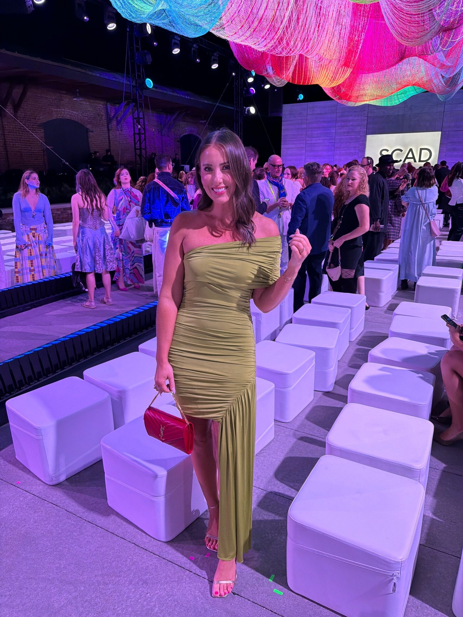 SCAD Fashion Show ootn - wearing a medium in my green one shoulder mini dress!

#LTKWedding #LTKSeasonal #LTKTravel