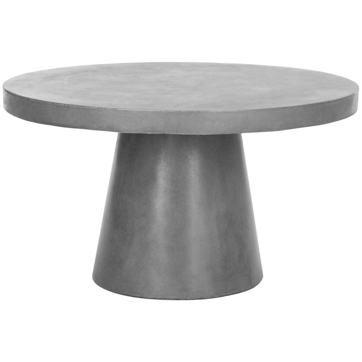Delfia Concrete Round Indoor/Outdoor Coffee Table - Dark Grey - Safavieh. | Target
