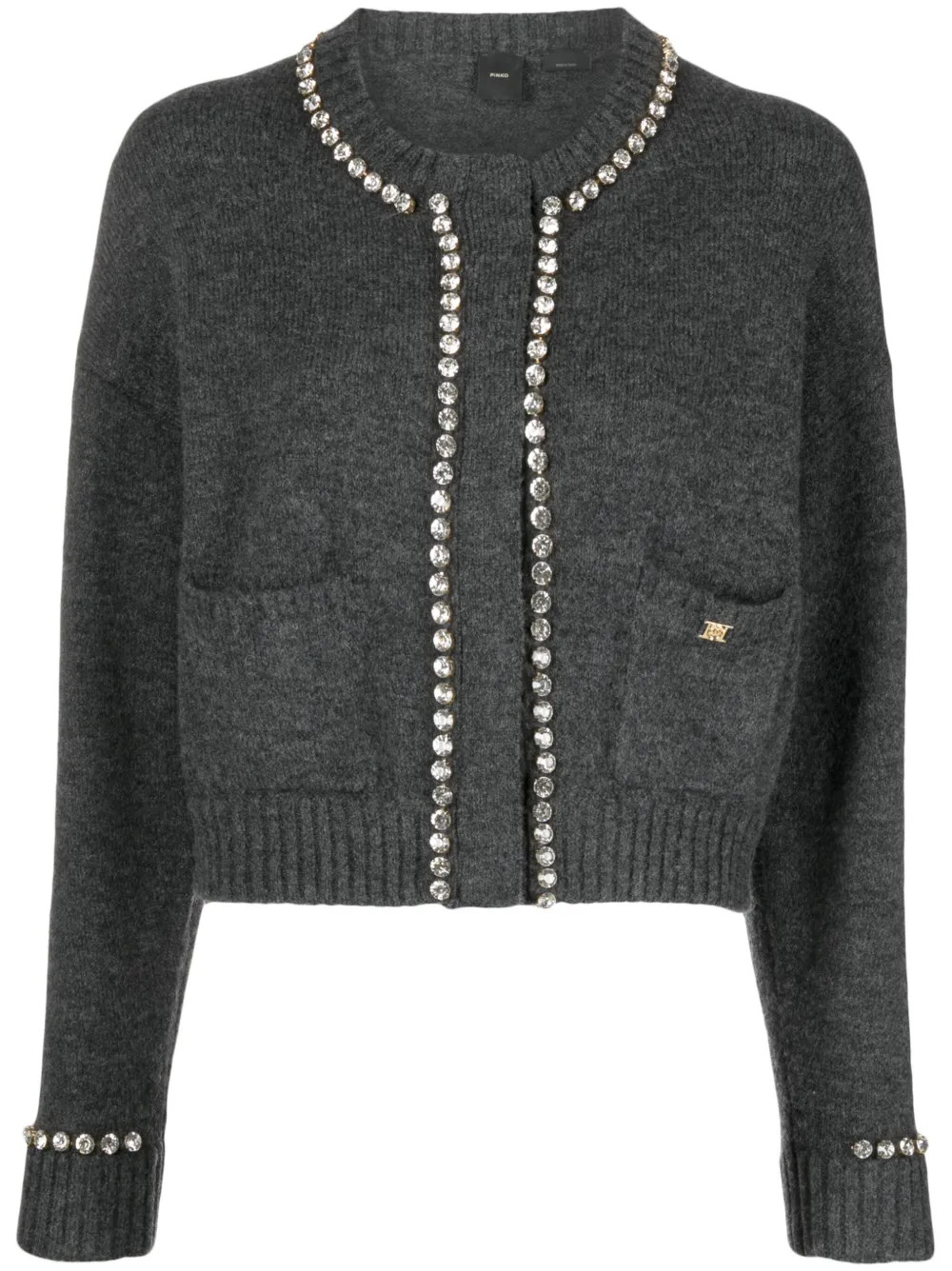 crystal-embellished wool cardigan | Farfetch Global