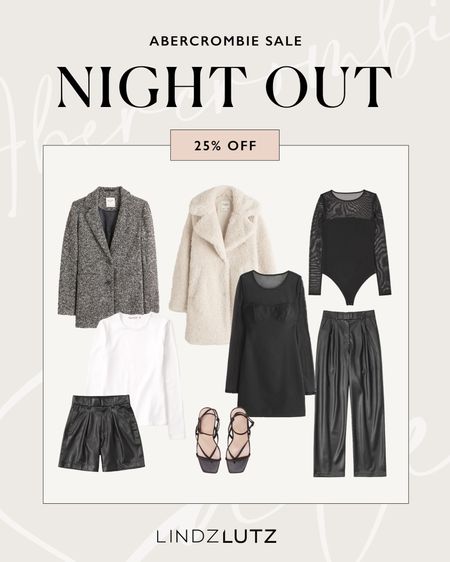 Same alert on chic night out looks, perfect for a holiday party, date night, or GNO featuring leather pants, sheer tops, and stylish blazers  

#LTKHoliday #LTKsalealert #LTKxAF