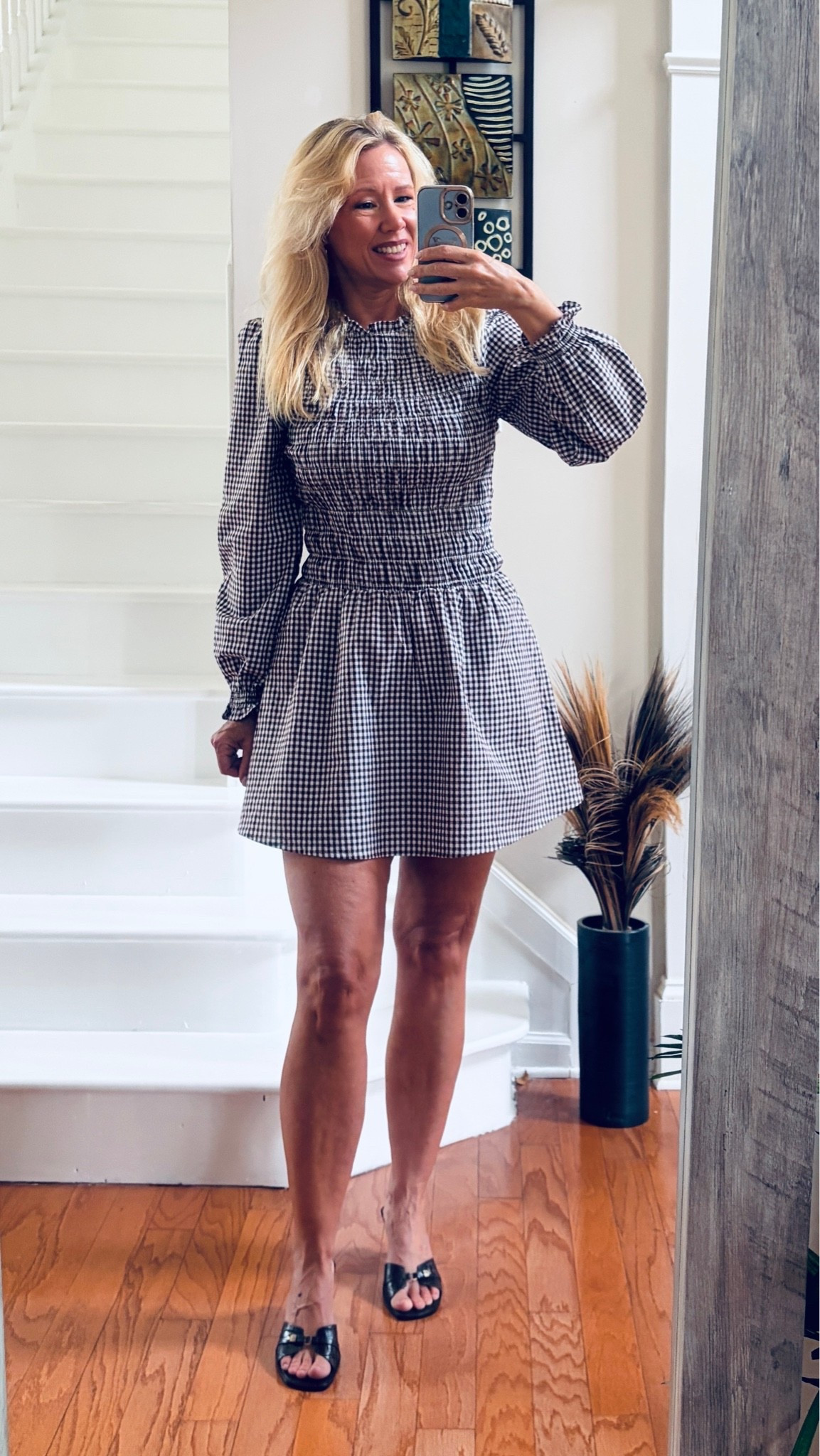 Adorable gingham dress! 
Keep in mind it’s very short! I’m 5’7 and wearing M!

#LTKgrwm #LTKSeasonal #LTKOver40