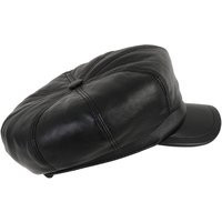 Newsboy Leather Hat, Women Men Unisex 8 Panel Cabbie Genuine Sheepskin Driver Ivy Cap | Etsy (US)