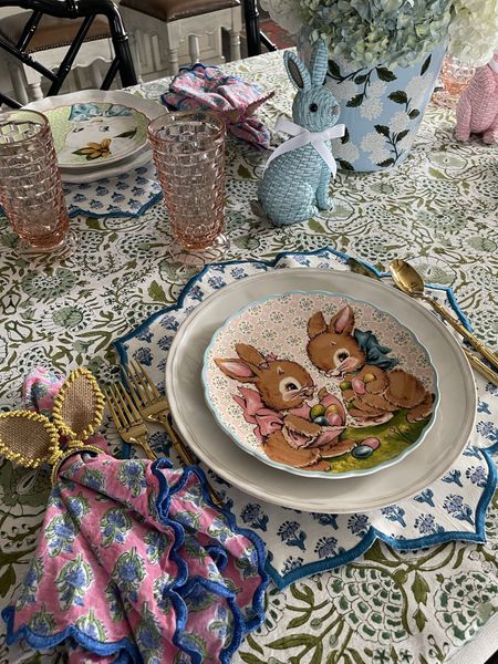 Easter tablescape 

#LTKsalealert #LTKhome #LTKSeasonal