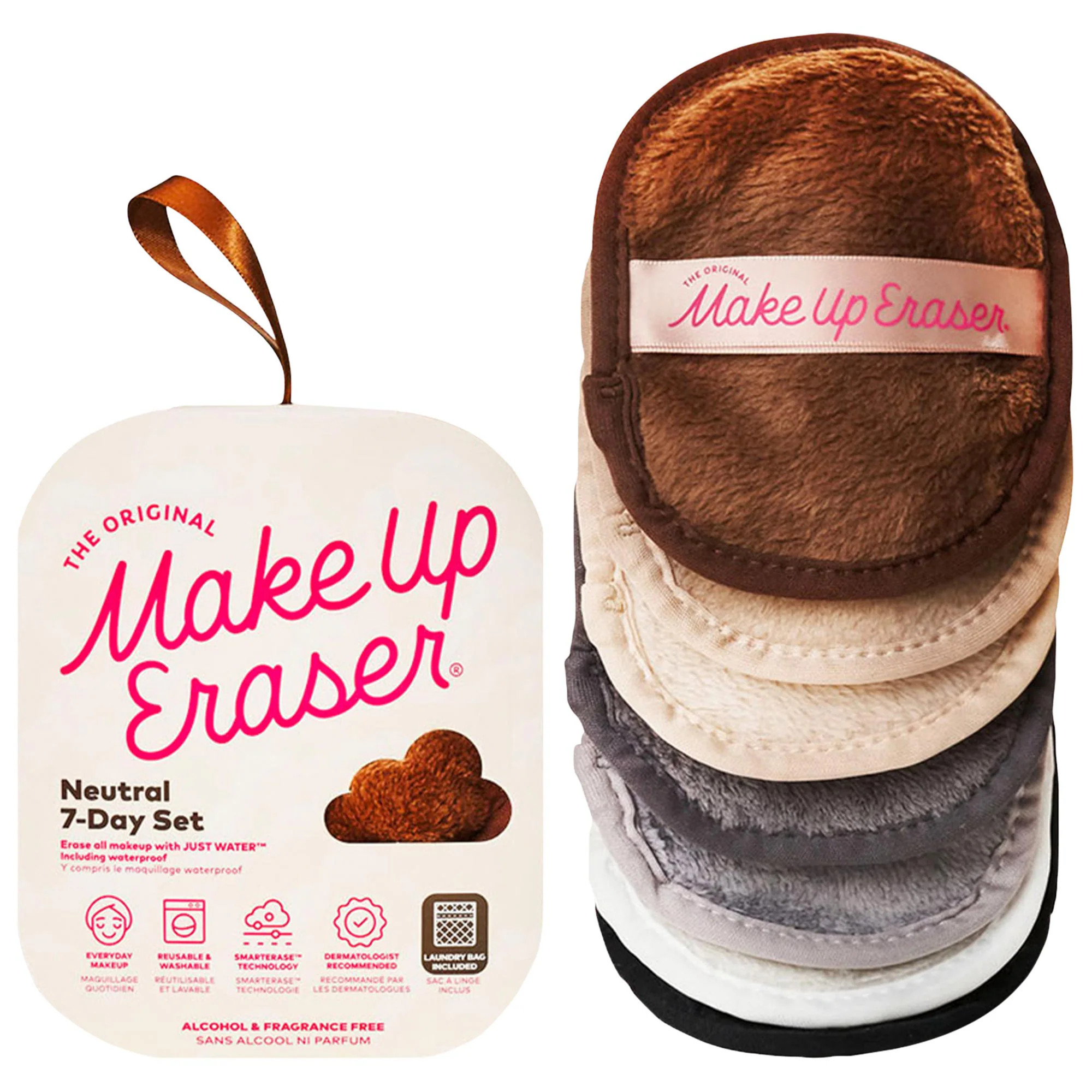 The Original MakeUp Eraser MakeUp Eraser Neutrals 7-Day Set Reusable Makeup Remover | Sephora (US)