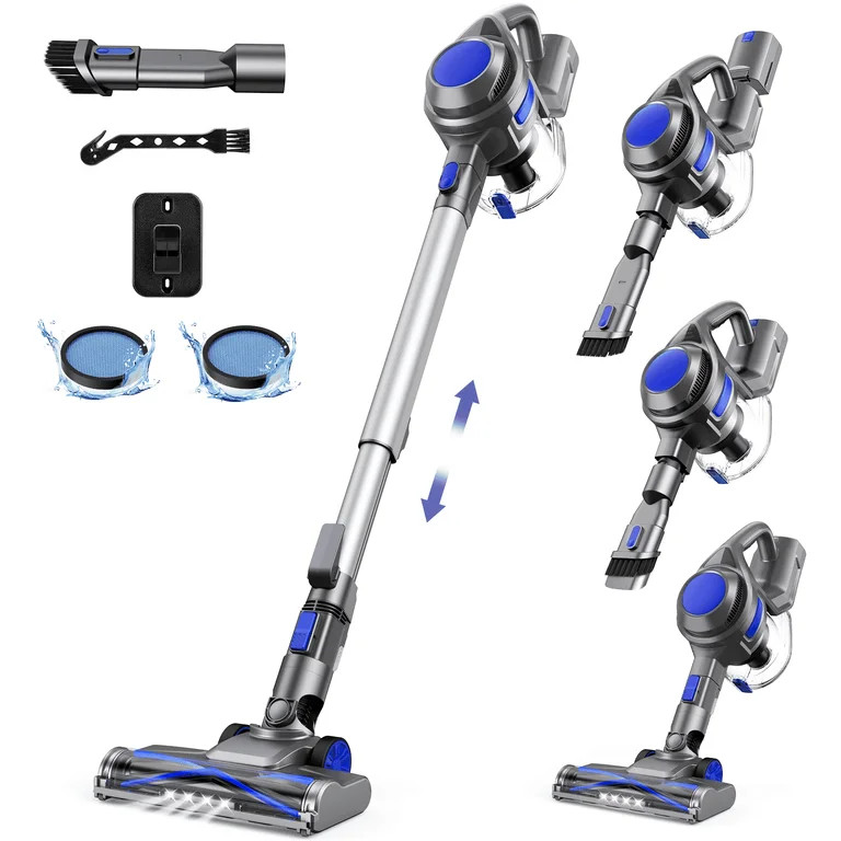 MOOSOO Cordless Stick Vacuum Cleaner Lightweight for Carpet Floor Pet Hair Home XL-618A | Walmart (US)