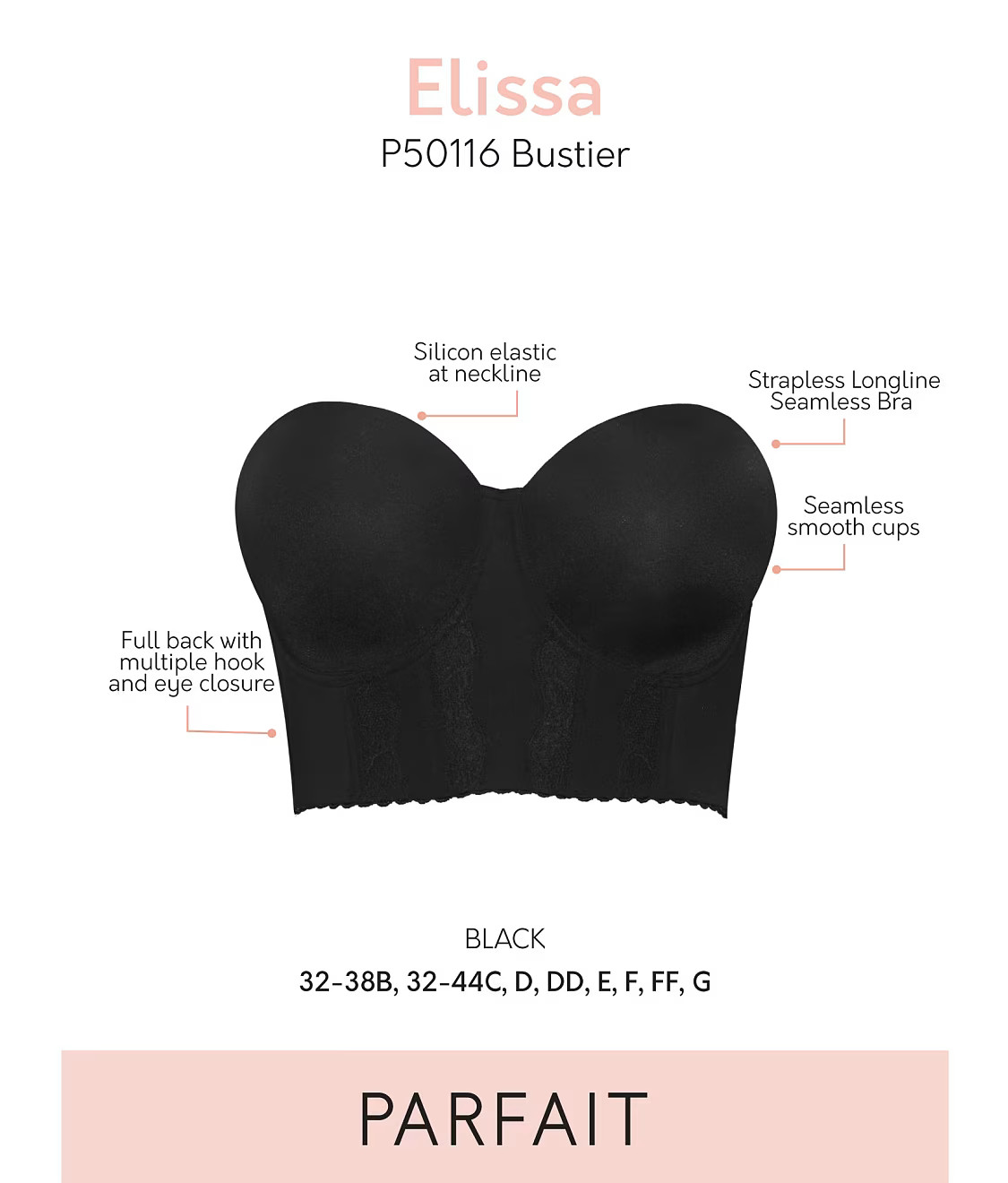 Elissa Longline Strapless Bra | Bare Necessities