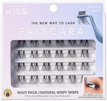 KISS Falscara DIY Eyelash Extension Wispy Wisps - Featherlight Synthetic Reusable Artificial Eyelash | Amazon (US)