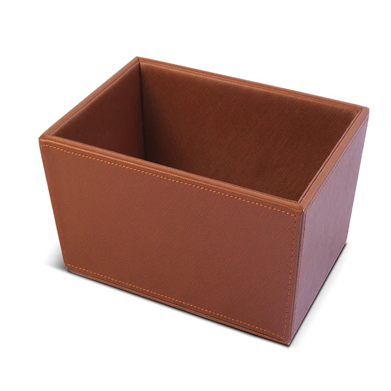 Kridia Faux Leather Basket | Wayfair North America