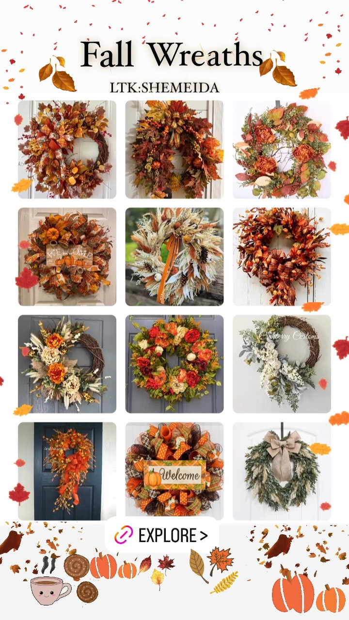 Fall Wreaths

#fallhomedecor #fall #falldecor #doorwreath #frontsoor #wreath 

#LTKHome