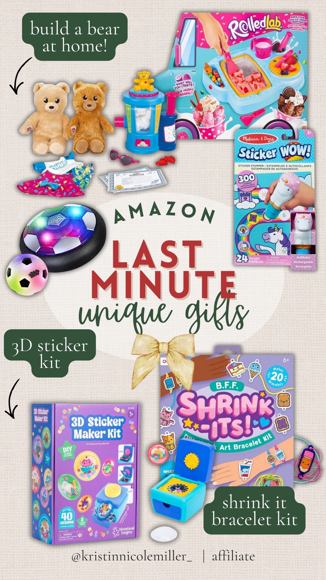 Last  minute UNIQUE gift ideas on Amazon! 

Trending kids family boys girls crafts kits entertaining fun mom favorites 

#LTKmomlife #LTKGiftGuide #LTKKids