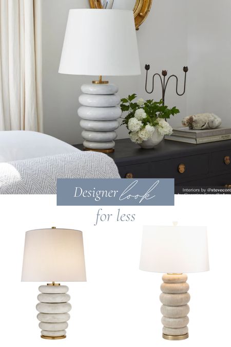 Designer look for less lamp, designer lighting, visual comfort lamp, phoebe stacked lamp 

#LTKhome
