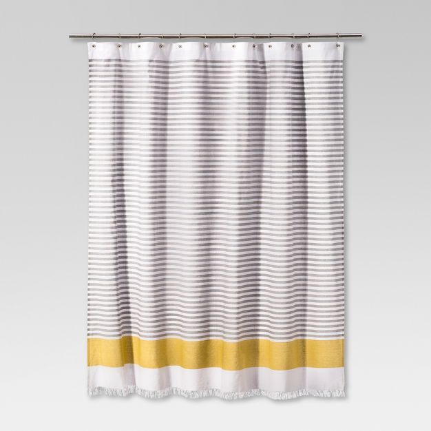 Dyed Shower Curtain Stripe Summer Wheat - Project 62™ | Target