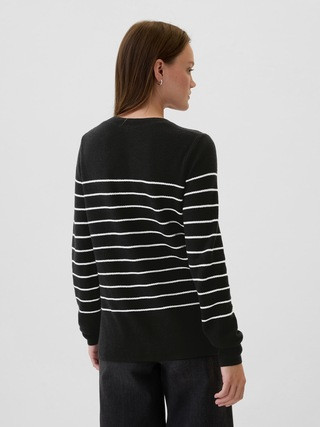 Textured Stripe Crewneck Sweater | Gap Factory