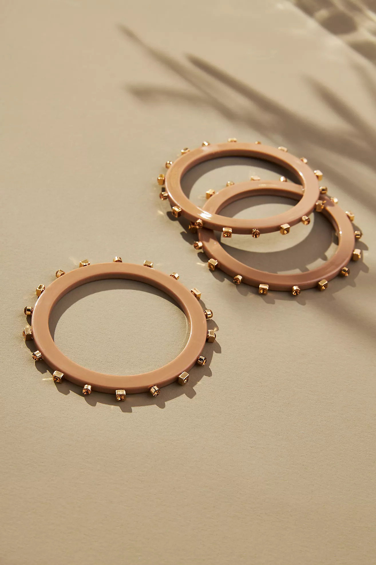 Smith & Co. Jewel Design Small City Girl Jewel Bangles, Set of 3 | Anthropologie (US)