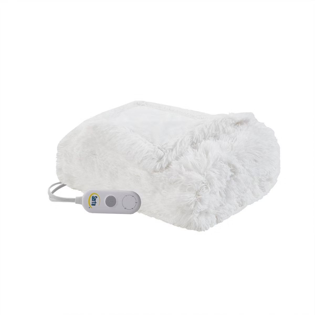 Serta Leena Shaggy Faux Fur Electric Heated Throw Blanket | Target