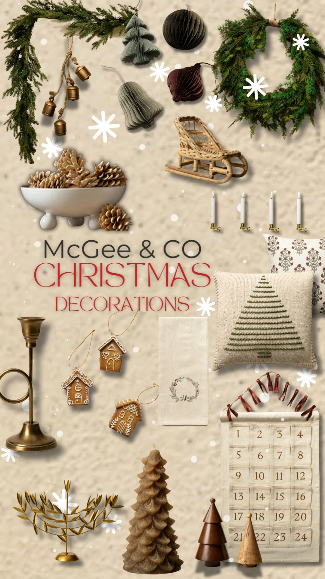 McGee & Co Christmas decorations are here! 

A perfect way to start to season of joy! 

Christmas decor
Winter wonderland


#LTKHoliday #LTKHome #LTKSeasonal