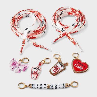 Women's Diet Coke Graphic Shoe Charms - White | Target