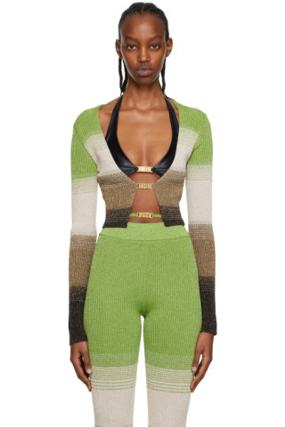 Green Degradé Cardigan | SSENSE