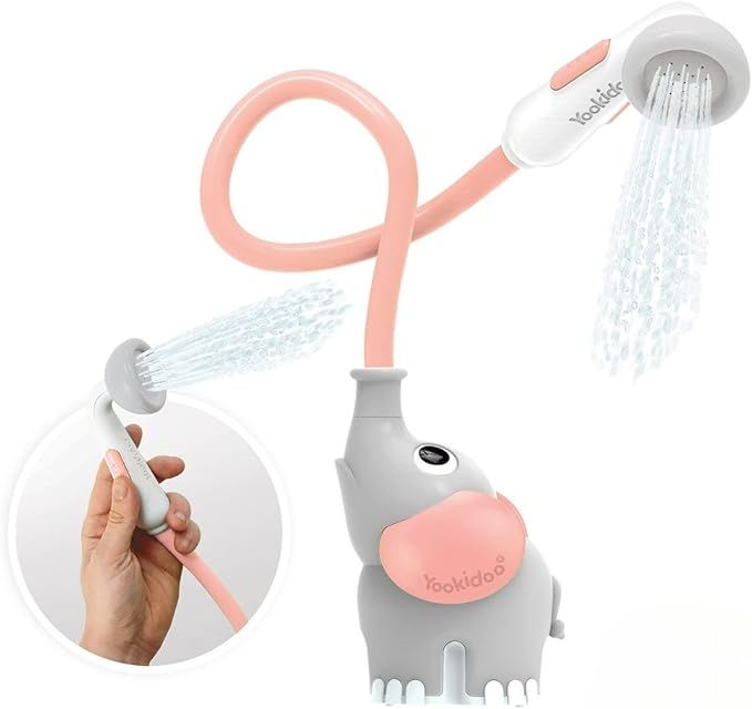Yookidoo Baby Bath Shower Head - Elephant Bath Toy and Trunk Spout Rinser - for Newborn Babies in... | Amazon (US)
