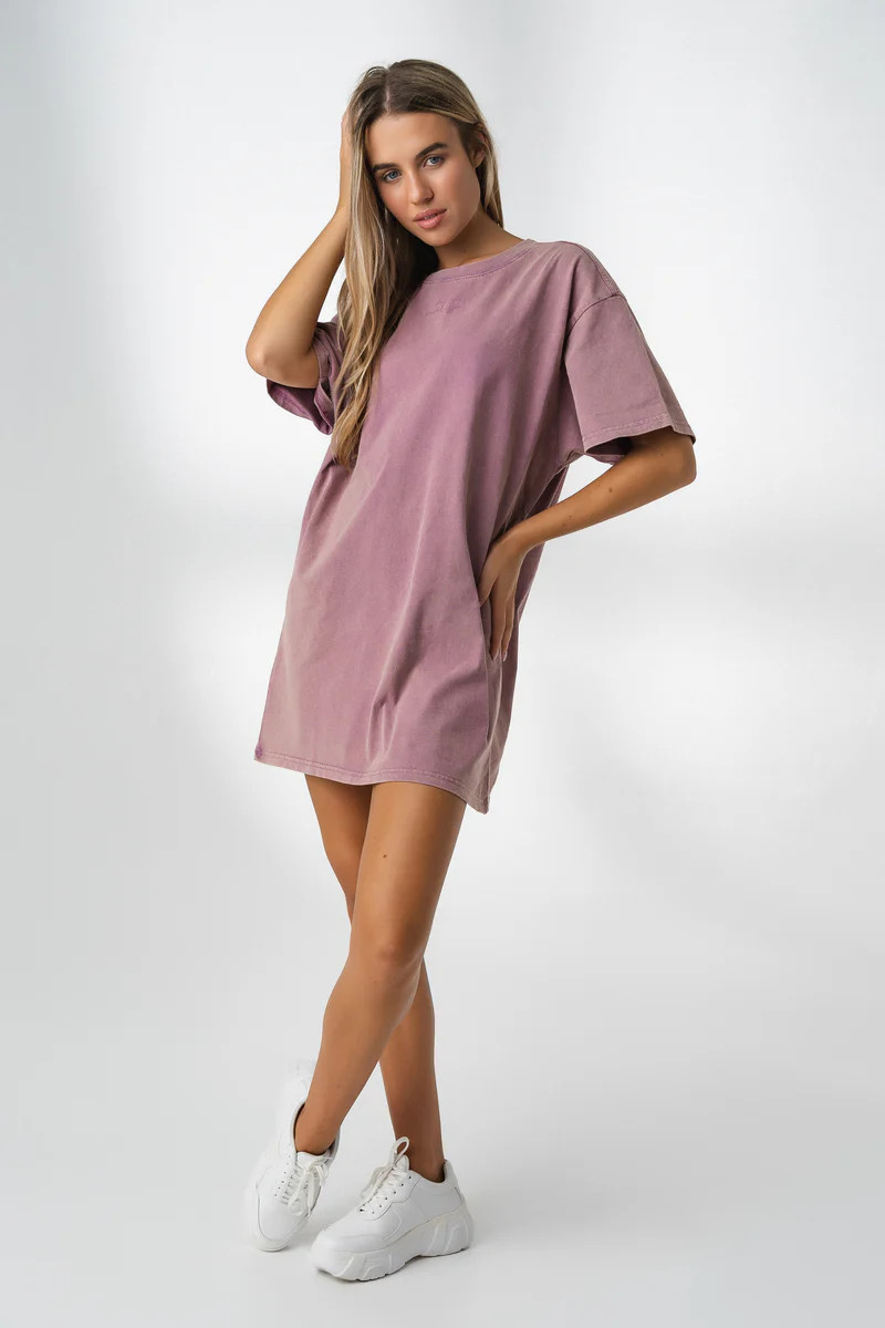 The Riley Tee Dress - Rhodonite | Balance Athletica