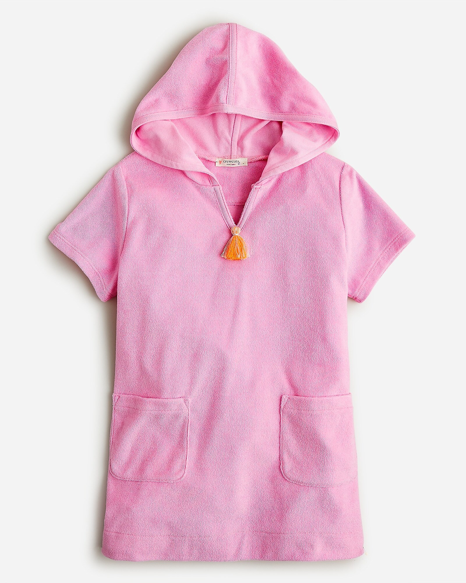 Girls' hooded tunic in towel terry | J. Crew US