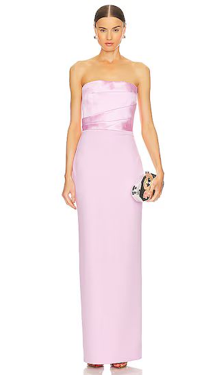 Afra Maxi Dress in Blush | Pink Strapless Dress Spring Formal Dress Spring Dress Formal Spring Dress | Revolve Clothing (Global)