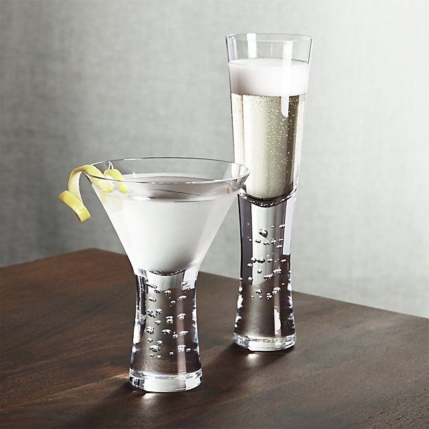 Verve Champagne Glass + Reviews | Crate and Barrel | Crate & Barrel