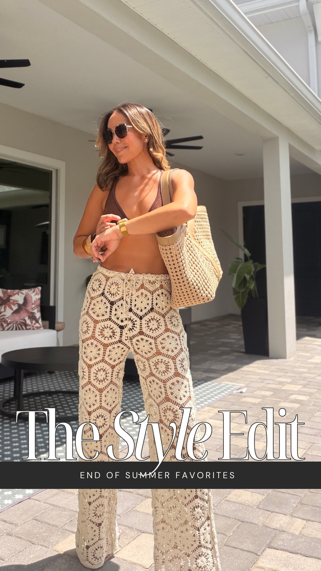Summer might almost be over, but Florida clearly didn’t get the memo. ☀️🌴 In the meantime, I’ll be hanging by the pool this weekend in this number.

This crochet set from Calzedonia is one of my favorite end-of-summer finds—the sleeveless top + matching palazzo pants have that beautiful open-knit texture and an easy, relaxed shape that feels made for hot days.

Finished it with this Calypso Tote, a roomy woven neoprene tote that carries everything I need for a pool day, weekend outing or just running around town.

A few summer pieces I’m definitely not ready to put away yet. 🤎

#LTKgrwm #LTKootd #LTKSeasonal