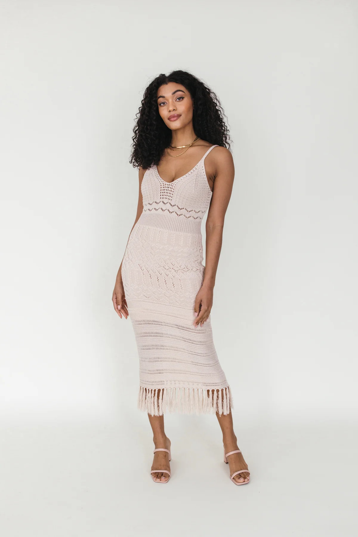 Celeste Tan Crochet Midi- FINAL SALE | The Post