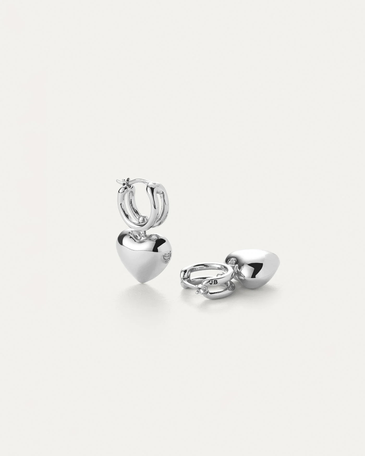 Puffy Heart Huggie Earrings | Jenny Bird (CA)