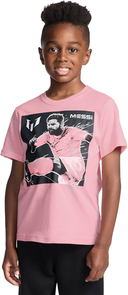 Boys' Lifestyle Short Sleeve T-Shirt, Slim-fit Graphic Tee, Cotton Blend Fabric | Amazon (US)