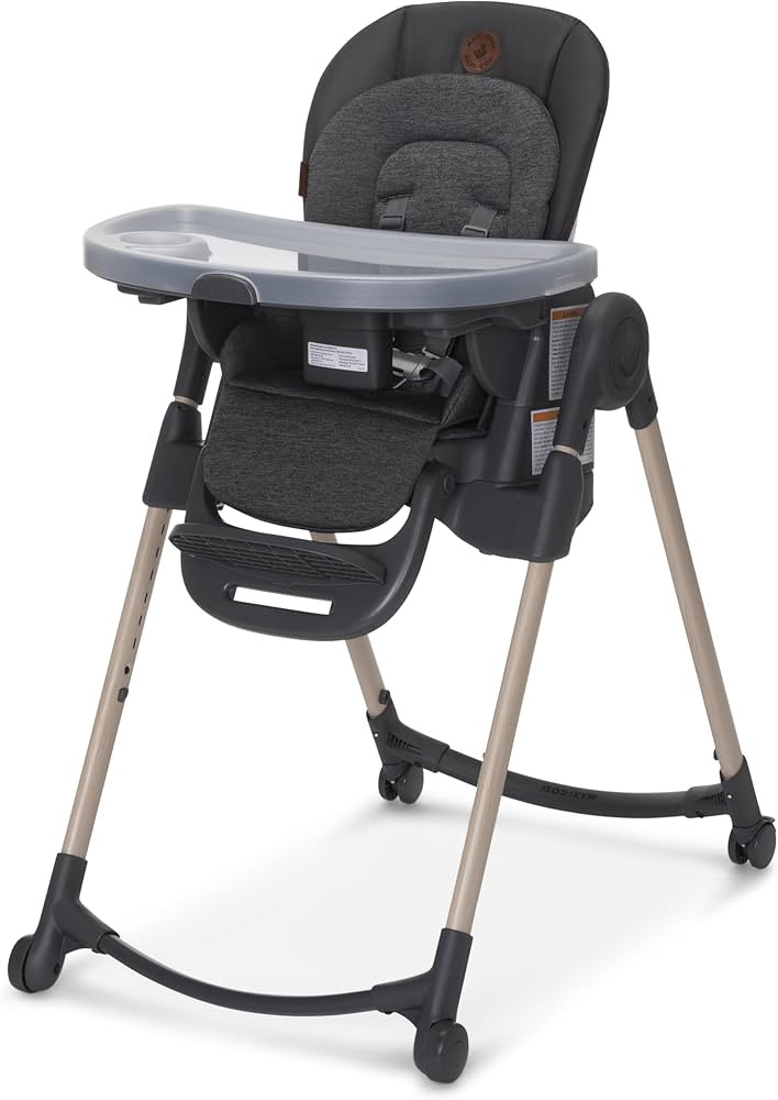 Maxi-Cosi Minla 6-in-1 High Chair Classic Slate: Portable and Foldable Baby High Chair, 6-in-1 Hi... | Amazon (US)