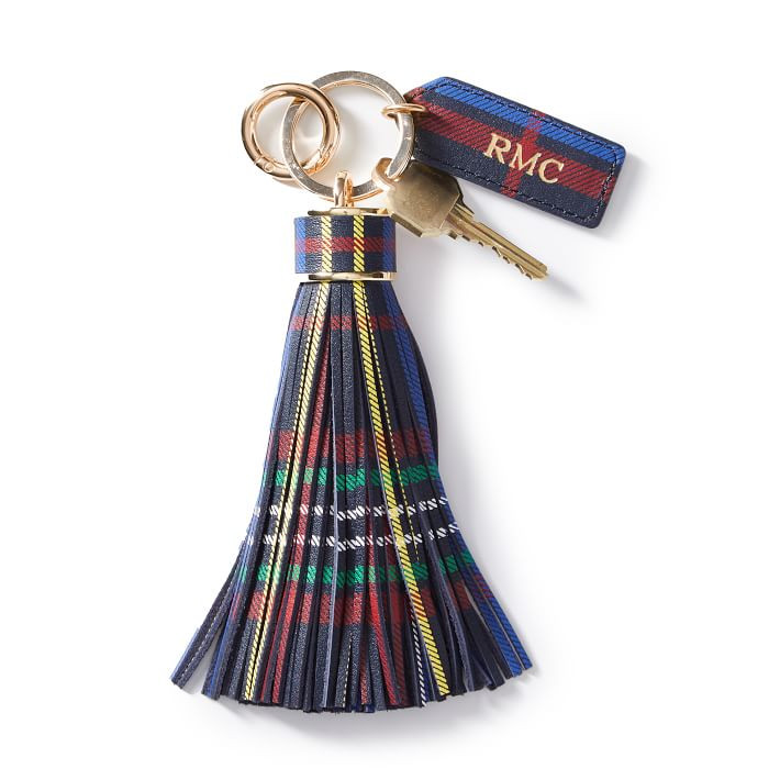 Oversized Leather Tassel Keychain | Mark and Graham