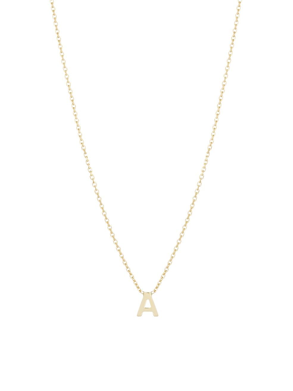 Saks Fifth Avenue Collection 14K Yellow Gold Initial Pendant Necklace | Saks Fifth Avenue