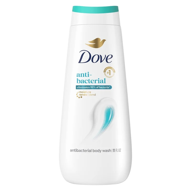 Dove Body Wash with Pump For All Skin Types Antibacterial Protects From Dryness, 11 fl oz | Walmart (US)