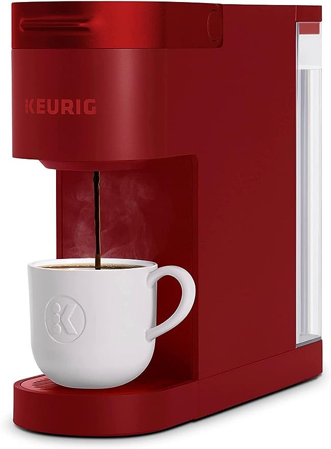 Keurig® K- Slim® Single Serve K-Cup Pod Coffee Maker, Multistream™ Technology, Scarlet Red | Amazon (US)