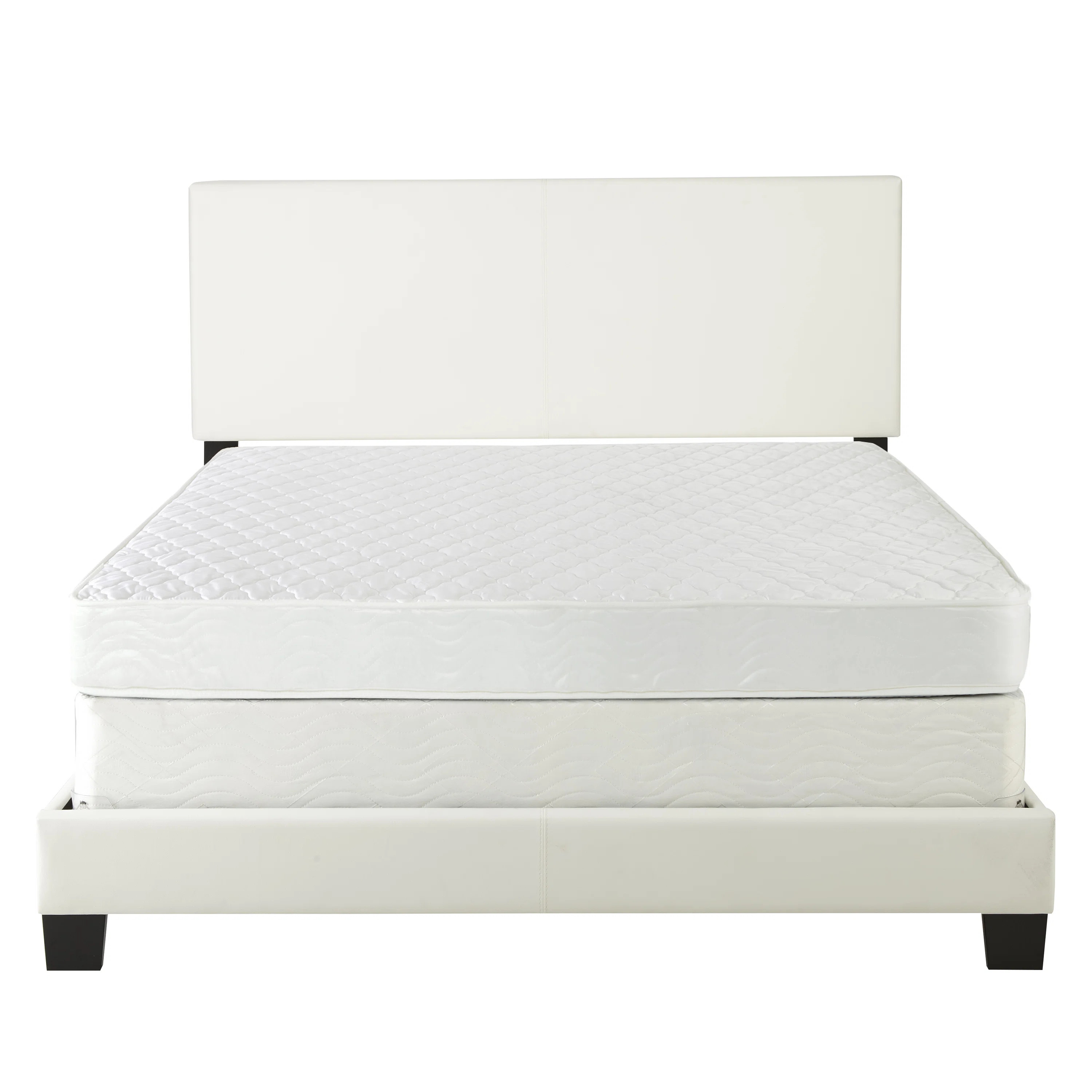 Boyd Sleep Florence Faux Leather Fabric Upholstered Platform Bed Frame w/Adjustable Headboard, no... | Wayfair North America