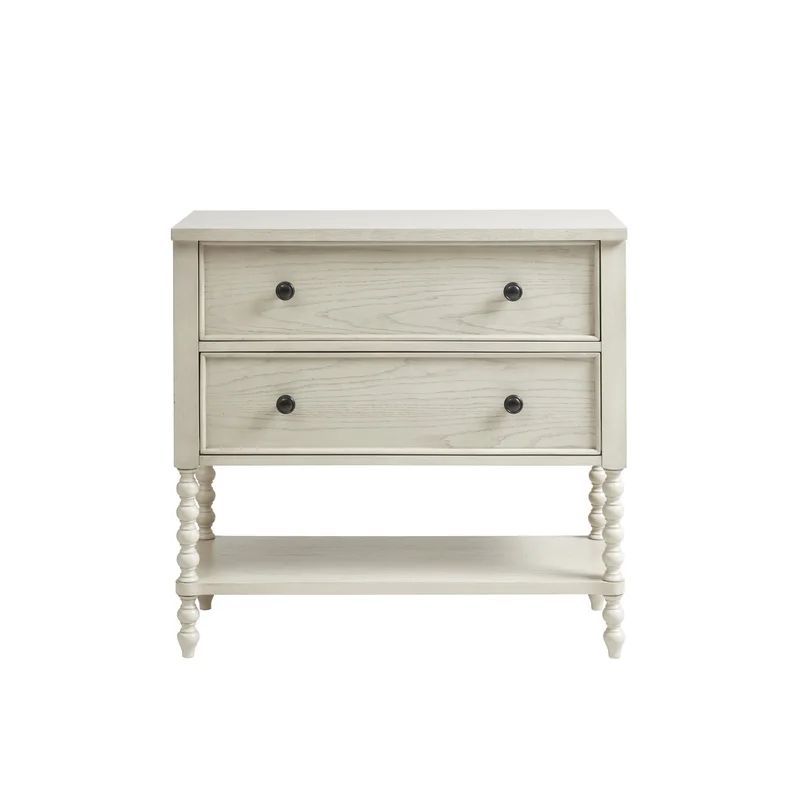 Beckett 34.25'' Tall Solid Wood 2 - Drawer Accent Chest | Wayfair North America